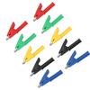 10pcs  set P2002 20A 5 Colors 4mm Banana Jack Crocodile Safety Test Clip For Multimeter 380V