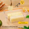 Butter Slicer Cutter with Sealing Lid Plastic Butter Keeper Anti-Scratch Butter Slice Container for Home Kitchen