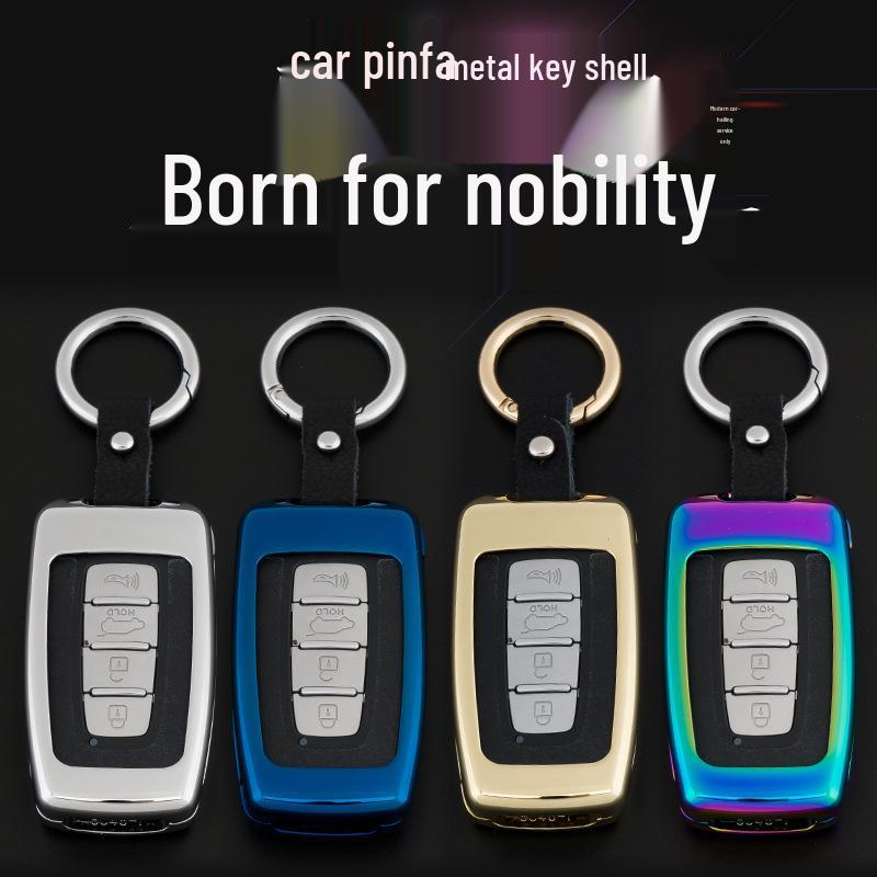 Hyundai Mistra, Elantra, ix35, Santa Fe, Sonata 9, Tucson Genuine Leather Car Key Cover
