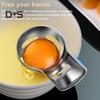 Stainless Steel Egg Yolk Separator Professional Grade Baking Tool with Hanging Hook Precision Filter Kitchen Gadget for Baking Cakes Muffins