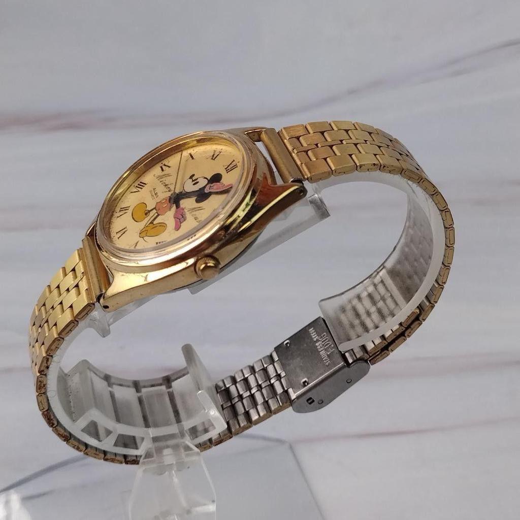 Used [Rare] New Battery Seiko Alba Watch for Women, Mickey Mouse, Quartz (QZ), Working Condition, SEIKO ALBA [W382A]