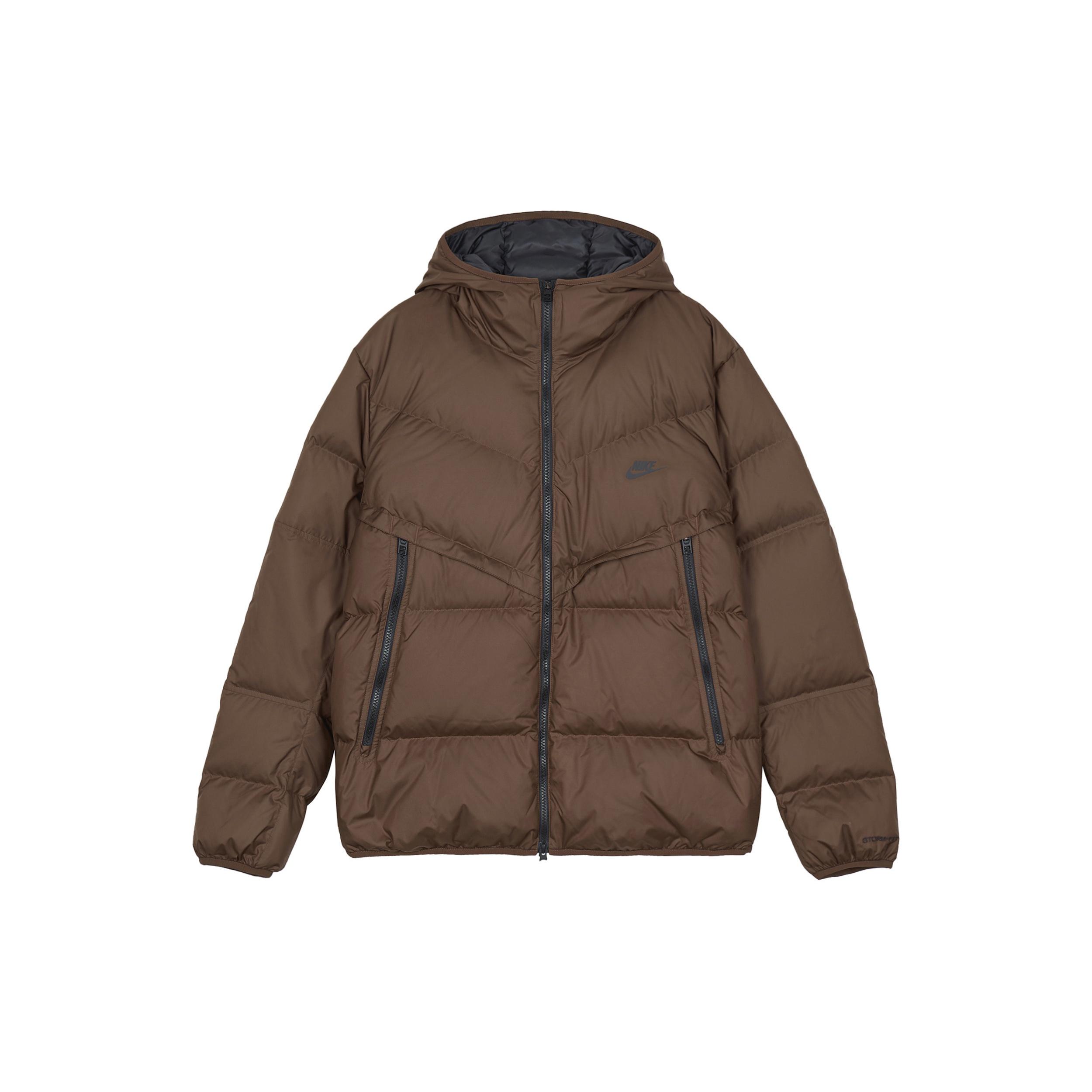 Nike Hooded Puffer Jacket Asia Sizing  Brown  Men s DV1132-259 S