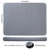 Two Counter Silicone Dish Drying Mats - Extra Large, 24" X 18" (61 X 45.7cm) - Set of 2 Flexible Rubber Drying Mats, Heat-Resistant Silicone Trivets,