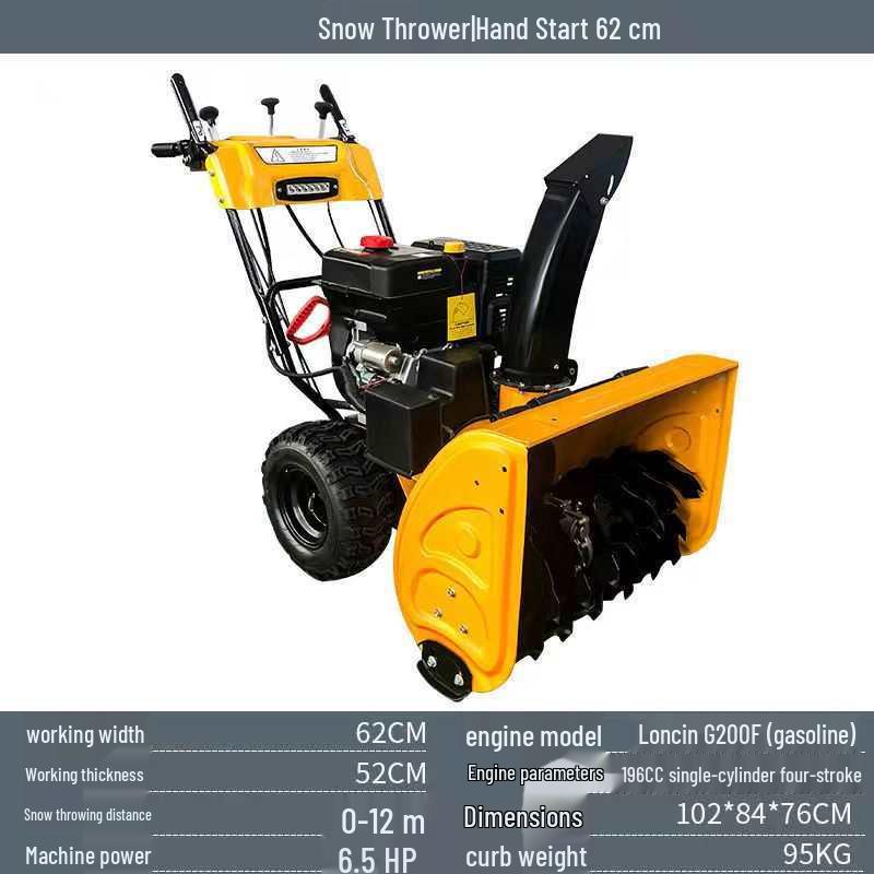 Multifunctional Snow Remover: Hand-Push/Ride-On for Community, Property, or Greenhouse Use