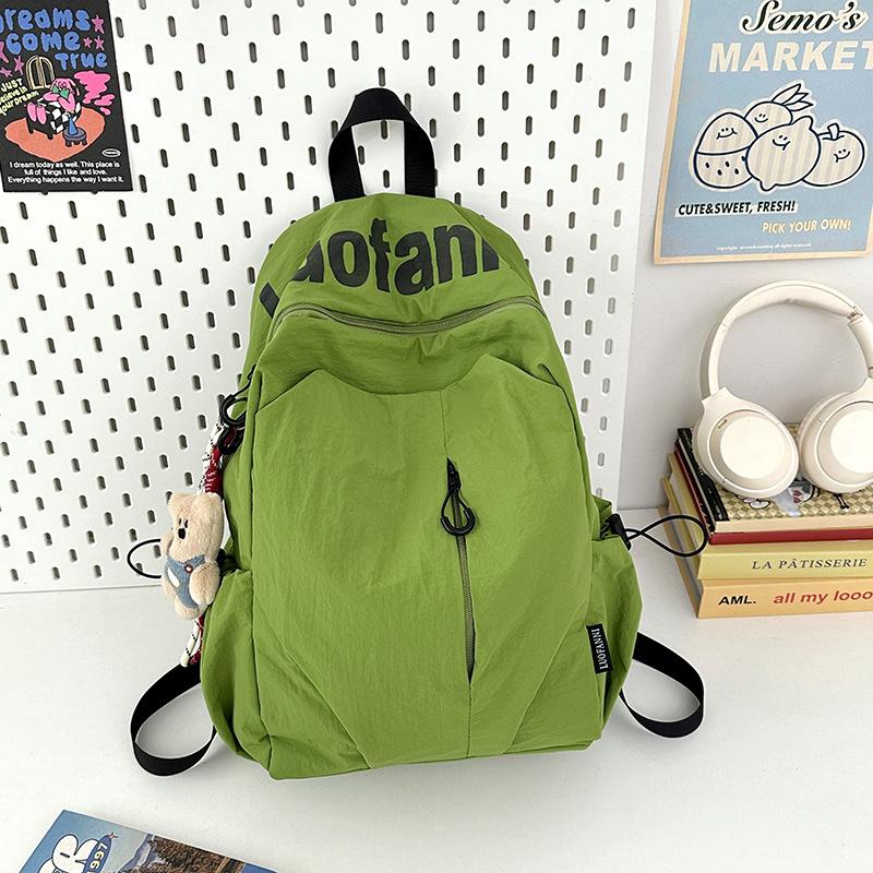 Schoolbag Ins Niche Lightweight Water-proof High School Students and Women Large Capacity Sports Outdoor Backpack Travel Backpack
