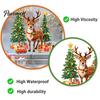 PVC Window Sticker 1/2 Sheets Christmas Reindeer Cling, Elk Tree Car Gift Box Glass Stickers Static Sticker, Waterproof Decal, Xmas Party Supplies