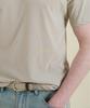 PANICALE Beige Vintage Washed Logo T-Shirt (Type B)