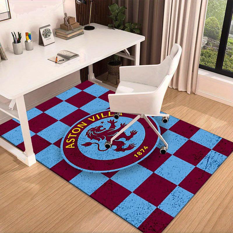 Aston Villa Crest Design Area Rug for Office, Chair Rug, Decorative Carpet Livingroom Mat, Large Size Fan gifts Christmas gifts