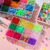 100pcs 4*7mm Acrylic Big Holes Beads Colored Spacer Loose Beads for DIY Necklace Bracelet Phone Charms Jewelry Making Supplies