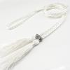 Damesleren riem in Koreaanse stijl met strik en kwastje tailleketting