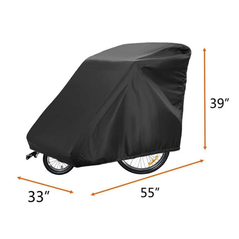 1 st cykelsläpskydd 140x84x99 cm Vindtätt För Qeridoo, För Burley, Och För Thule Skydd med PU-beläggning Skyddsskydd