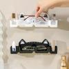 No Drill Glasses Holder Cat Shaped Sunglasses Organizer Durable Wall Mount Shelf Bathroom Use