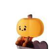 9.5cm/3.74in Halloween Pumpkin Ghost Night Warm Light Cartoon Desktop 3D Luminous Led Bedroom Decoration Collectible Funny Gifts