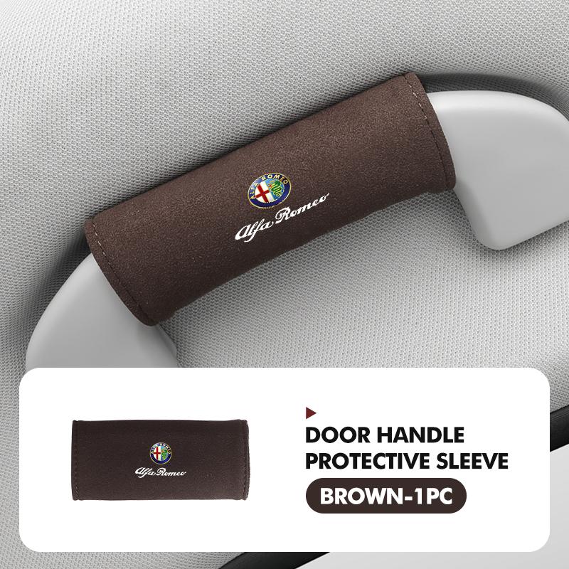 

For Alfa Romeo Car Roof Armrest Anti-slip Handrail Pull Handle Glove Protective Cover For Alfa Romeo Giulietta GT 159 147 156 Mi