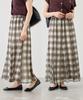 Rope Picnic Sheer Check Skirt for Women GDC16190 Chromine M (01)