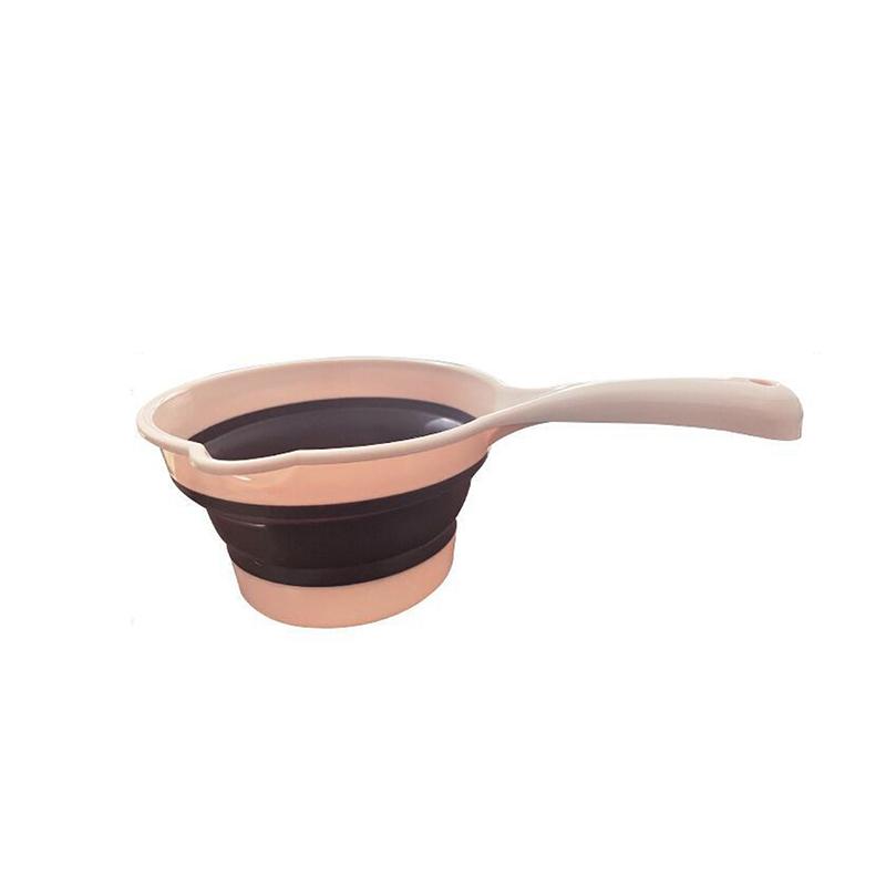 

Складной силиконовый дуршлаг для фруктов и овощей, корзина для мытья с ручкой, дуршлаг, кухонный, креативный, портативный, дорожный, черпак для воды