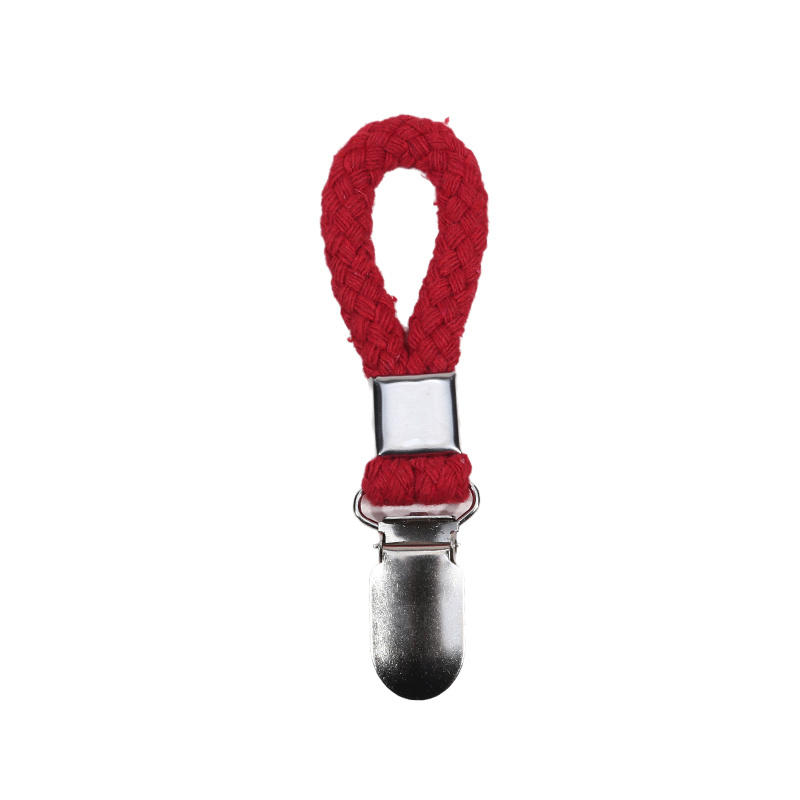 

1/2PCS Bathroom Towel Clips Braided Multipurpose Cloth Hanger Bathroom Cotton Loop Towel Clip Metal Clamp Kitchen Home Storage