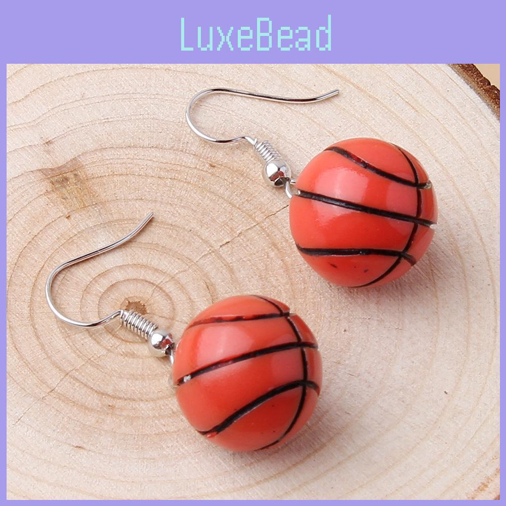Earrings Resin Creativity With Basketball Design For Casual Or Wear Party