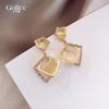 Asymmetrical Accessible Luxury square earrings