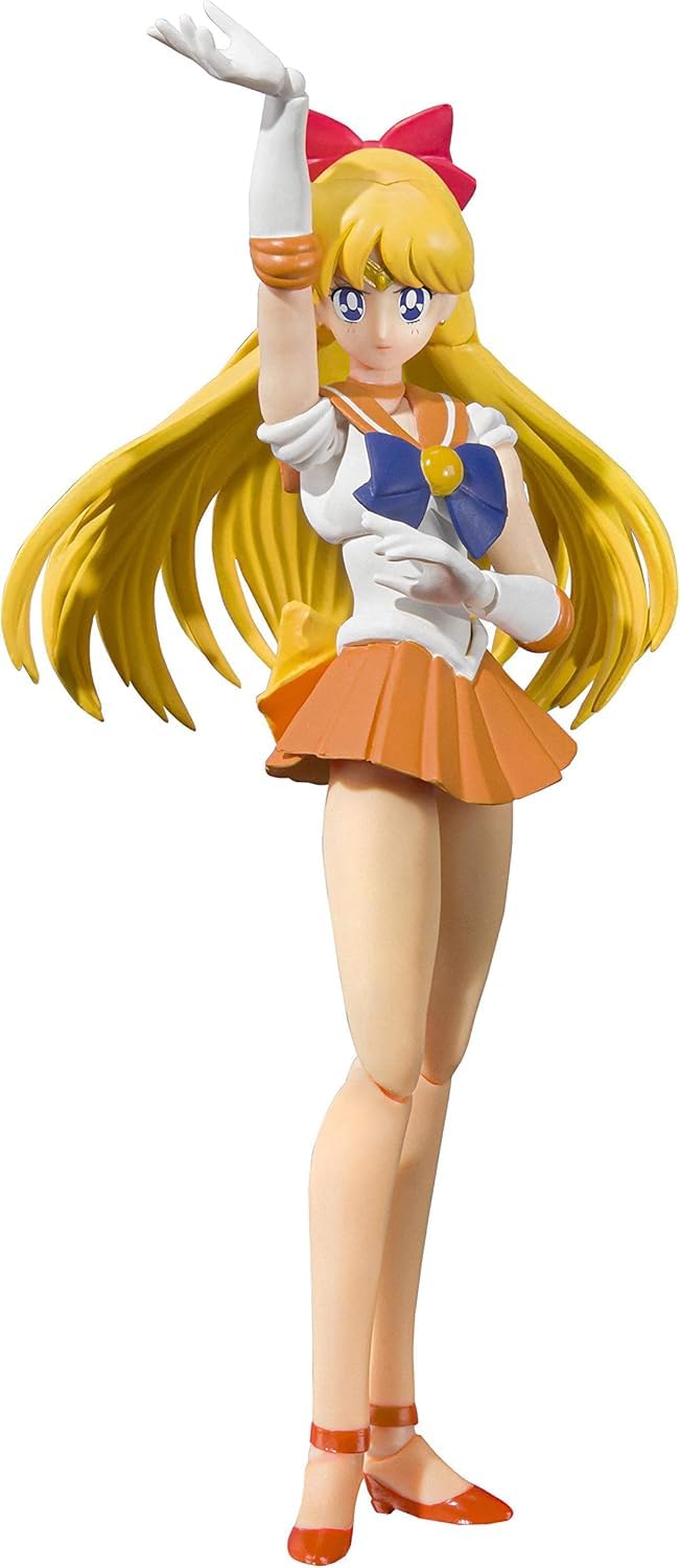 

TAMASHII NATIONS Pretty Guardian Sailor Moon Sailor Venus Color 140mm ABS PVC Painted Movable Figure S.H.Figuarts -Animation Edition- Approx. &