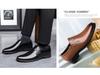 Genuine Dragonfly Men's Comfortable Leather Wedding Shoes, Soft Cowhide, Lightweight, Height-Enhancing, Casual Style.