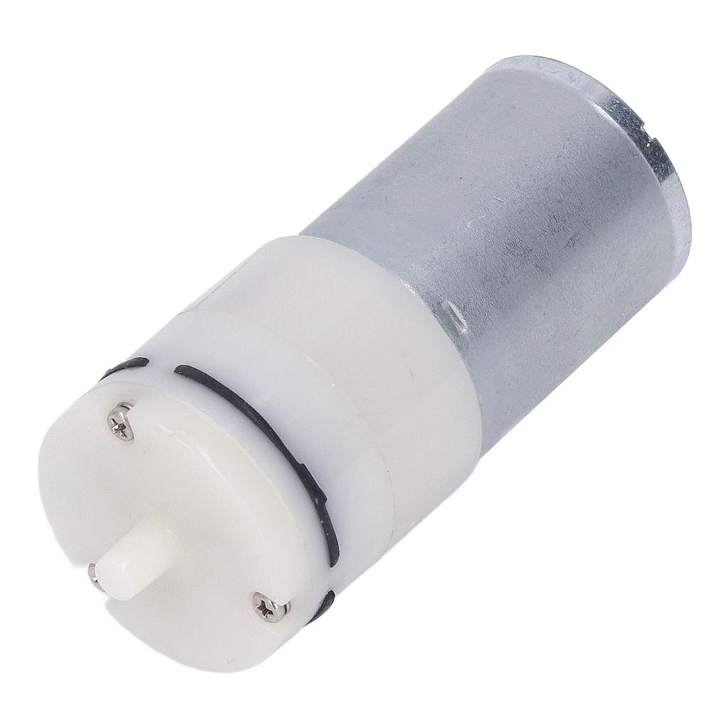 Mikro-Luftpumpe Elektrisch Pneumatisch Membran Vakuum Mechanische Übertragung 1 Anschluss 370 Weiß DC12V