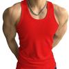 Men's Vest Fitness Elastic Cotton Vest Thickened Coarse Ribbed 230g 2X2 Vest American Style Sweat-Absorbent Sports Vest