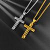 Hot Selling Necklaces In Europe America Men's Stainless Steel Fashion Design Hollowed Out Cross Titanium Accessories