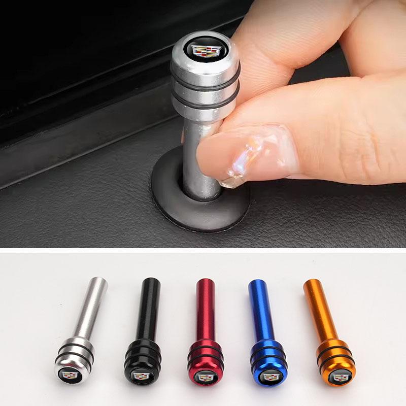2pcs/4pcs Alloy Car Door Lock Knob Pins Caps Covers For Cadillac ATS BLS CT4 CT5 CT6 CTS ESCALADE SLS SRX STS XT4 XT5 XT6 XTS Ae3