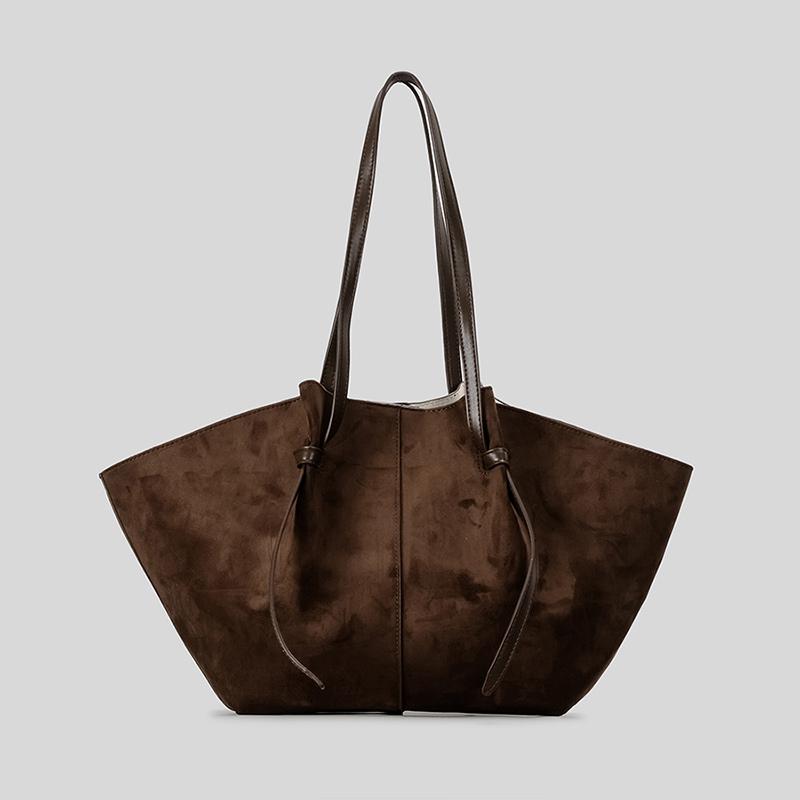 

Women s French Large Wing Bag,2in1 Luxury European And American Style Wing Tote Bag,High-end Suede Large-capacity Shoulder Bag кофейный
