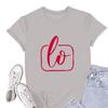 Men's Casual Round Neck Short Sleeve Pullover Valentine's Day Printed T-Shirt