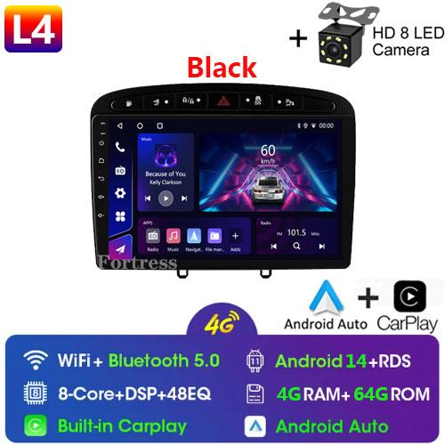 Android14 Car Radio for Peugeot 408 308 308SW 2007-2020 Multimedia Video Player Navigation GPS Carplay Auto 4G Stereo 2Din