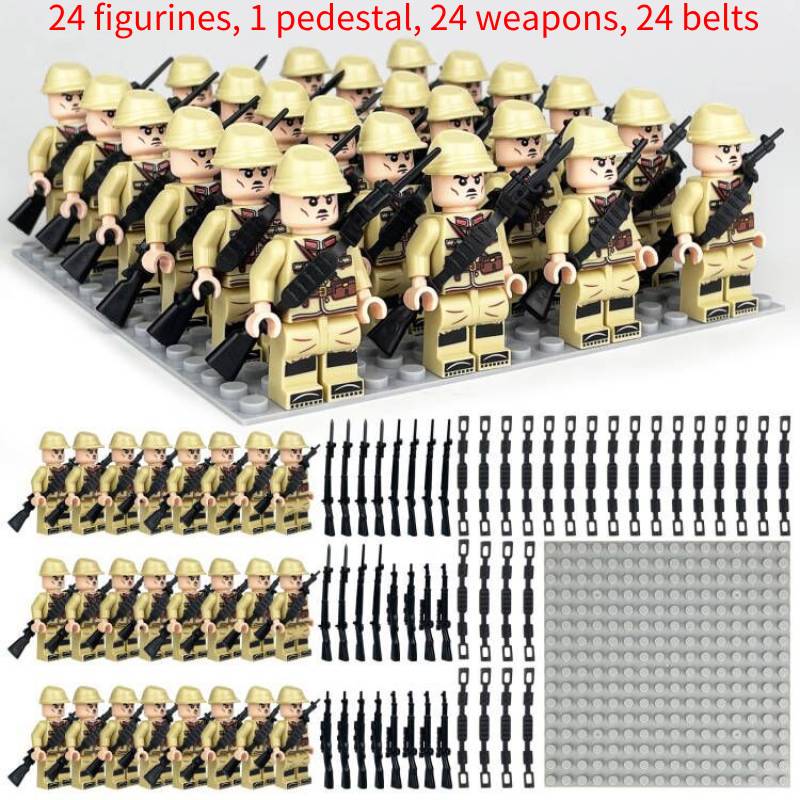 Building Army Square Block Toy Set Classic And Exquisite Particle Square Doll