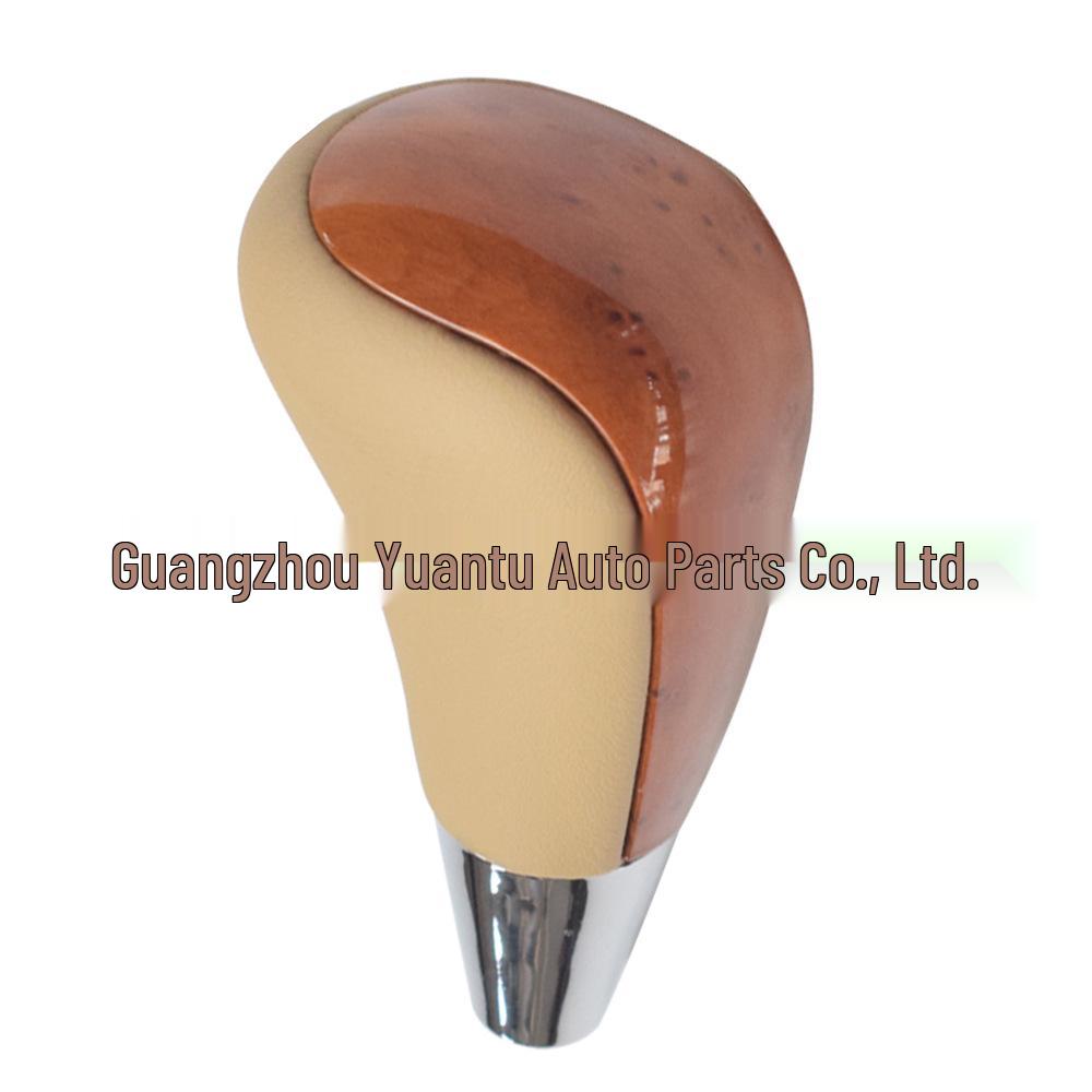 Peach Wood Shift Knob for Toyota Corolla, Camry, Harrier, Crown, and Land Cruiser