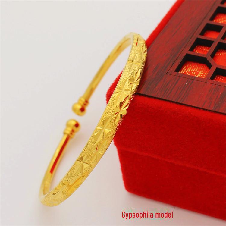 

Браслет Vietnamese Gold Sand Open Star - латунное покрытие, отделка Euro Gold, свадебные украшения, долговечные