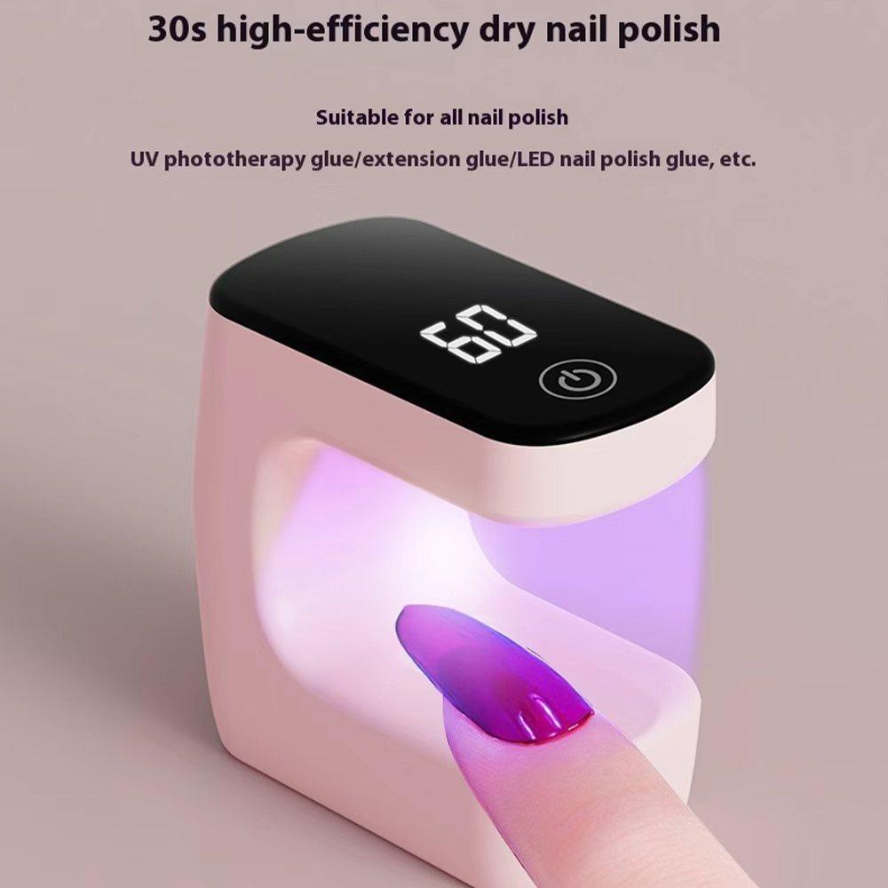 LINMANDA Mini Ultraviolet Nail Lamp Portable Gel Nail Dryer Suitable Rechargeable Battery for Home or Professional Salon