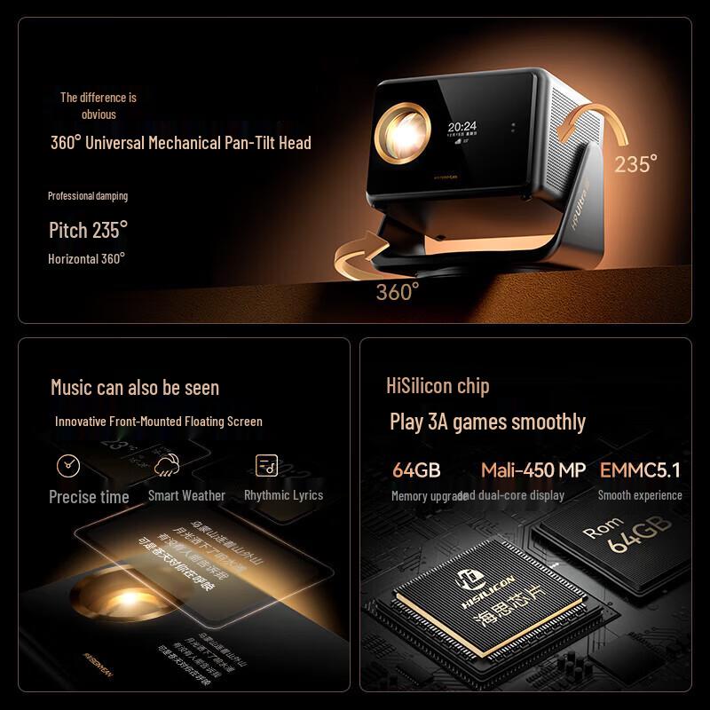 

Xiying H9 Ultra Flagship Smart Projector (CN version)