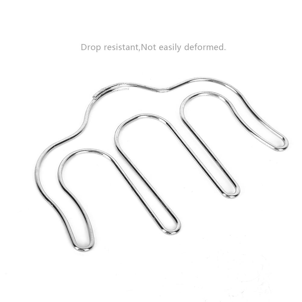 2PCs Music Page Holder Book Clip Musical Instrument Accessories M Type Iron Lightweight(Silver )