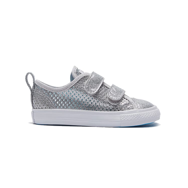 Converse Chuck Taylor All Star Low Top Skateboard Shoes Silver Infant And Toddler 764278C