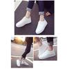 Mode-Turnschuhe für Damen, weiße Schuhe, dicke Sohle, Plateauschuhe, weich