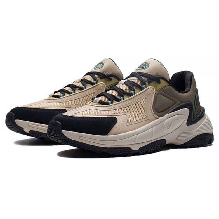 Li Ning Reflective Support Classic Sports Casual Shoes Men Sneakers Light-Brown AGCS265-3