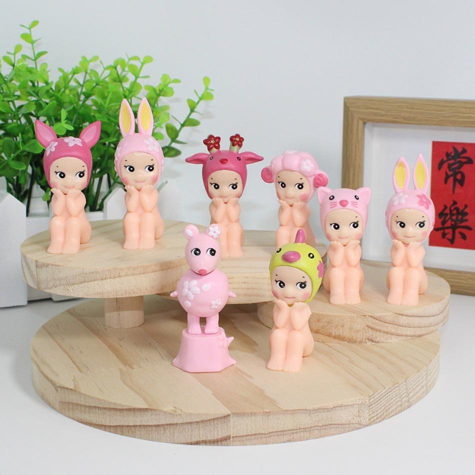 Yeni  satılık Sonnes Angels Kiraz Çiçeği Serisi Anime Figürleri Süsler Bebekler Hayranlar Çocuk Hediye Rastgele
