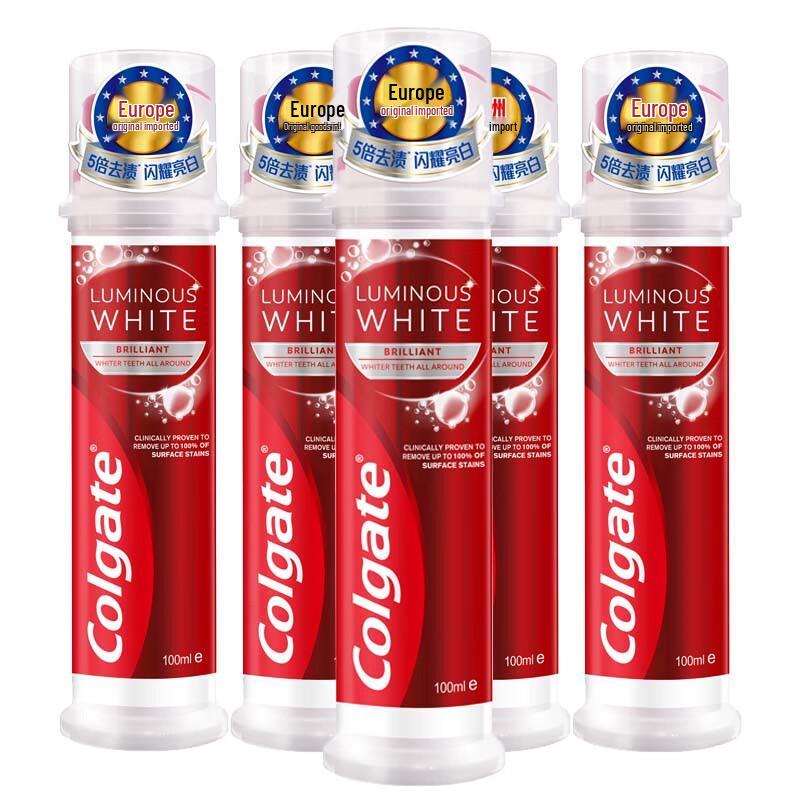 

Colgate Brightening Stain Removal Upright Pump Toothpaste