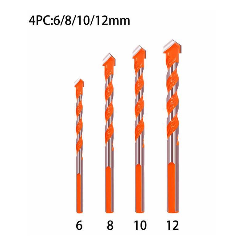 

Многофункциональный набор керамических настенных сверл, инструменты для открывания стеклянных мраморных отверстий, сверла из сплава, домашние гаджеты, инструменты для перфорации 4PCS оранжевый
