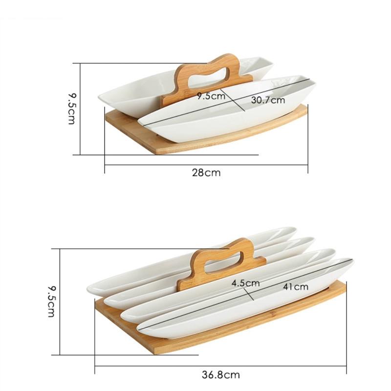 Ceramic Dining Plate Wedding Party Nut Candy Snack Restaurant Afternoon Tea Dessert Home Decor Fruit