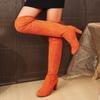 Over-knee boots women's autumn and winter new boots thick heel suede high elastic boots pointed high heel boots