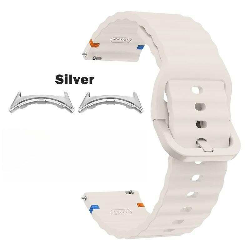 Sport-Ersatzarmband Passend für Google Pixel Watch 4/3 41mm 45mm Zubehör Wellen-Silikonband für Google Pixel Watch 2 1 Correa