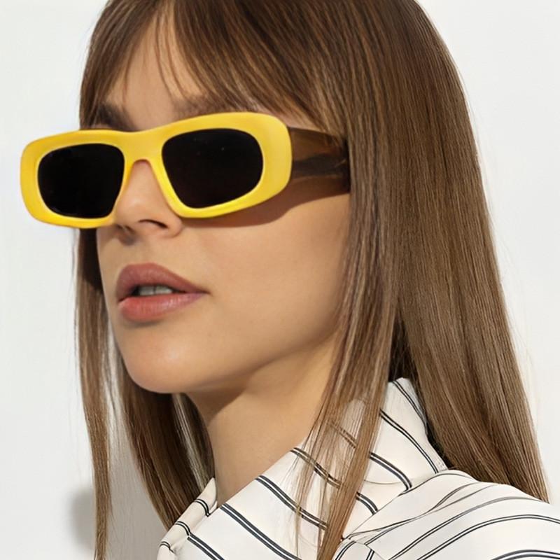 Fall Square Frame Sunglasses With Uv400 For Travel And Party Wear