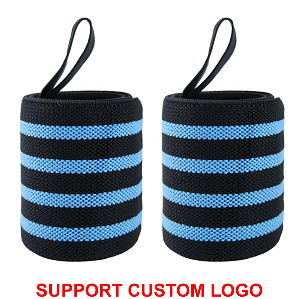 1 Pair Extra Strength Wrist Support Brace Straps Weight Lifting Wrist Wraps Gym Training Fitness Bandage Custom Logo