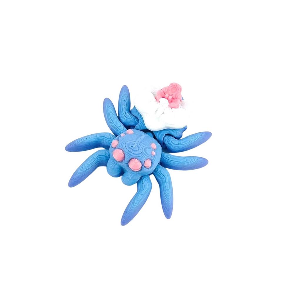 Multi Color 3D Printed Spider Toy Model, Magnetic Spider Creative Ornaments Simulation Model Small Spider